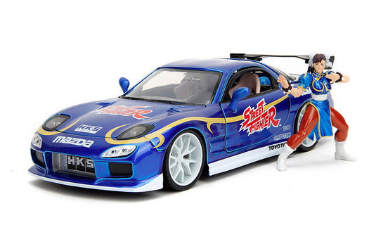 1993 Mazda RX-7 春麗 フィギュア付き ミニカー / JADA 1/24