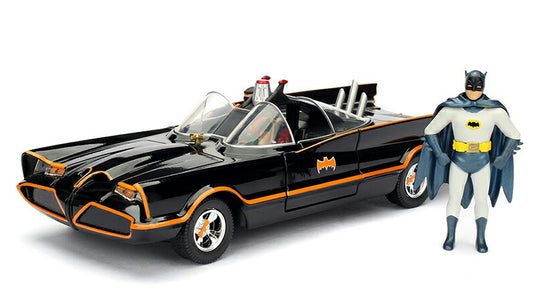 1966 TVシリーズ バットモービル バットマン & ロビン フィギュア付き ミニカー / JADA 1/24
