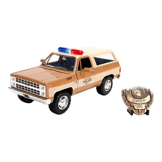Chevroletシボレー Hawkins Police Dept Hopper's Blazer with P / JADA 1/24 模型