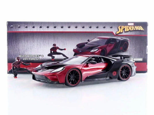 フォード GT 2017 マイルス・モラレス フィギュア付き レッド / Jada Toys 1/24 ミニカー