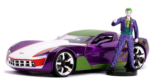 Chevroletシボレー Corvetteコルベット ジョーカー フィギュア付 バットマン / JADA 1/24 ミニカー 模型