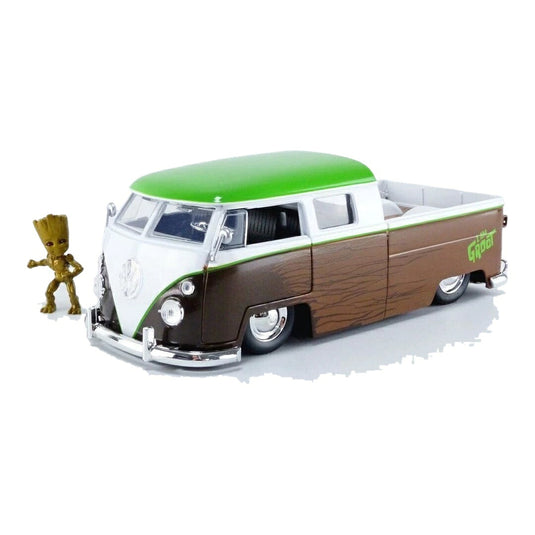 VW バス ピックアップ 1963 グルート ガーディアンズ・オブ・ギャラクシー ブラウン / Jada Toys 1/24 ミニカー