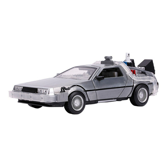 DeLoreanデロリアン Time Machine with Light Back to the Fut / JADA 1/24 模型