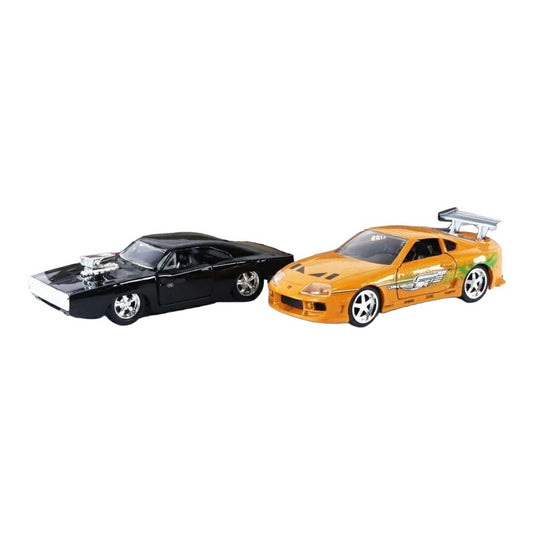 ダッジ チャージャーR/T ブラック トヨタ スープラ オレンジ 2台セット ワイルドスピード / Jada Toys 1/32 ミニカー