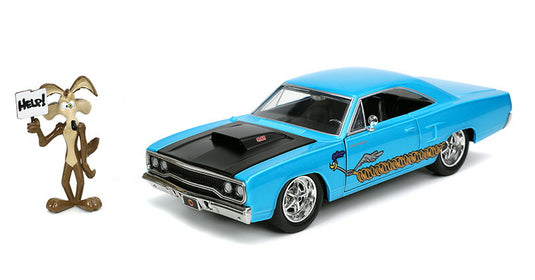 1970 Plymouth Road Runner ワイリーコヨーテ フィギュア付き ミニカー / JADA 1/24