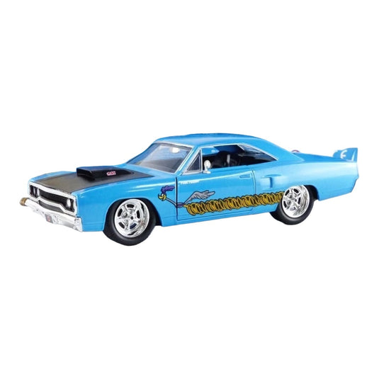 プリムス ロードランナー 1970 ワイル・E・コヨーテ ブルー / Jada Toys 1/24 ミニカー