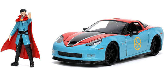 Chevroletシボレー Corvetteコルベット ドクターストレンジ フィギュア付 劇中車 / JADA 1/24 ミニカー 模型