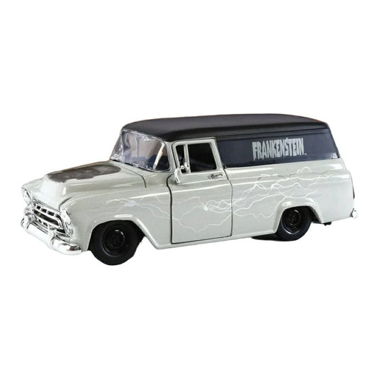 シボレー サバーバン 1957 フランケンシュタイン フィギュア付き グレー / Jada Toys 1/24 ミニカー