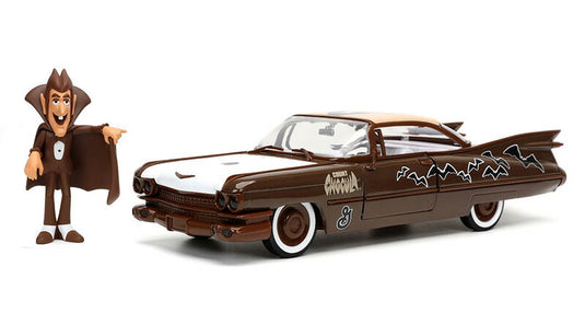 1959 Cadillac Coup deVille カウントチョキュラ フィギュア付き ミニカー / JADA 1/24