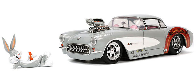 1956 Chevrolet Corvette バッグスバニー フィギュア付き ミニカー / JADA 1/24
