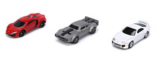 ワイルドスピード ナノ ハリウッドライド 3台セット キャラクター ミニカー 模型 / JADA ミニカー 模型
