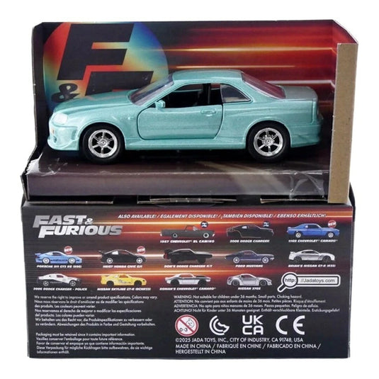 日産 スカイライン GT-R R34 ワイルドスピード 2002 ブルー / Jada Toys 1/32 ミニカー