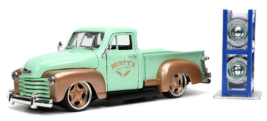 1953 Chevrolet ピックアップ 替えホイール付き Just Trucks ミニカー / JADA 1/24