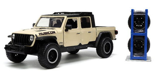 Rubicon 2020 Jeep Gladiator ベージュ 替えホイール付き Just Trucks ミニカー / JADA 1/24