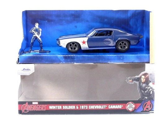 1973 シボレー カマロ ウィンター・ソルジャー フィギュア付き ブルー / JADA 1/32 ミニカー