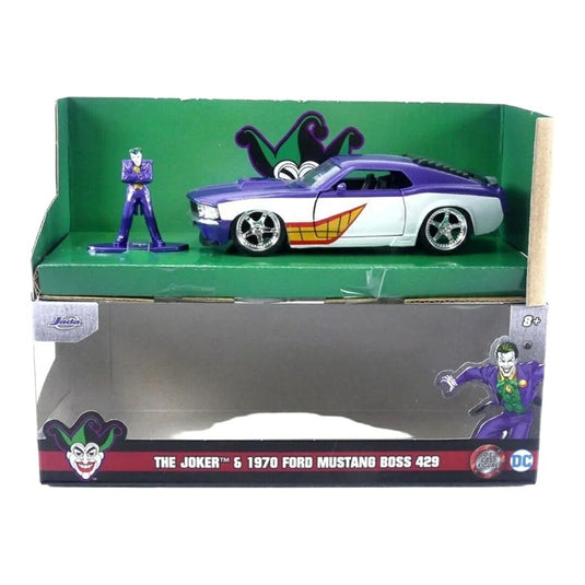 フォード マスタング Boss 429 1970 ジョーカー フィギュア付き パープル / JADA 1/32 ミニカー