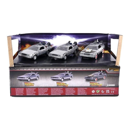 バック・トゥ・ザ・フューチャー タイムマシン 3台セット / Jada Toys 1/32 ミニカー