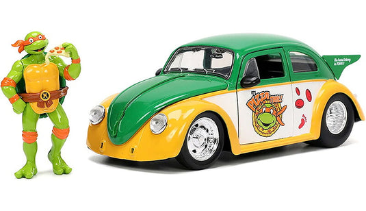 1959 Volkswagen ドラッグビートル ミケランジェロ フィギュア付き ミニカー / JADA 1/24