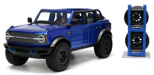 2021 Ford Bronco ブルー 替えホイール付き Just Trucks ミニカー / JADA 1/24