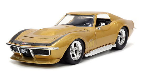 Chevroletシボレー Corvetteコルベット スティングレイ 1969 スポーツカー 模型 / JADA 1/24 ミニカー 模型