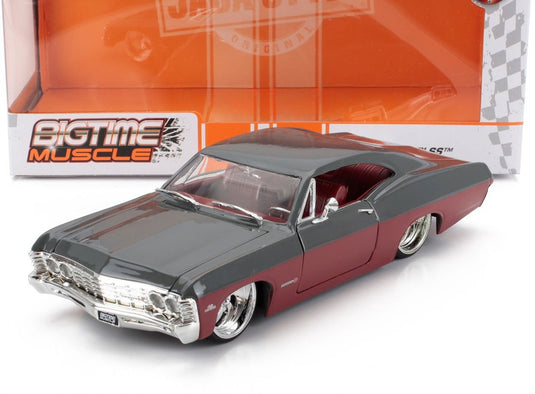 Chevroletシボレー インパラ SS クーペ 1967 マットグレー / JADA 1/24 ミニカー