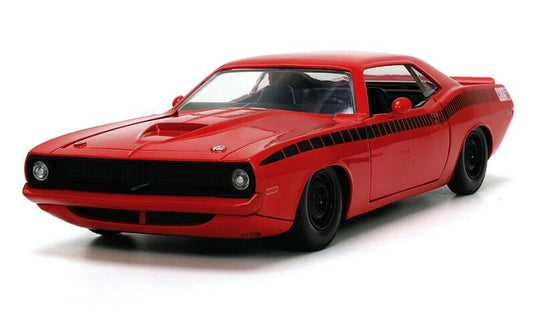 Plymouthプリムス Barracudaバラクーダ 1973 レッド マッスルカー 模型 モデル / JADA 1/24 ミニカー 模型