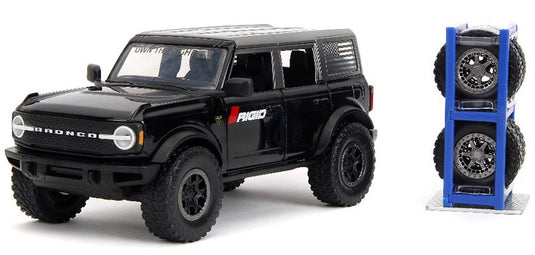 Own the Night 2021 Ford Bronco ブラック 替えホイール付き Just Trucks ミニカー / JADA 1/24