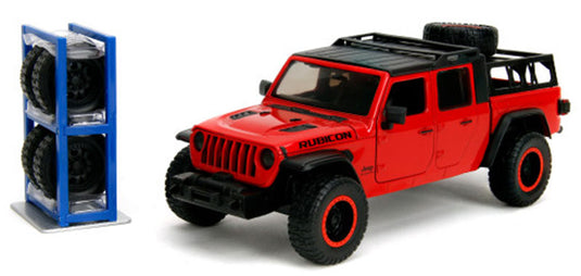2020 Jeep Gladiator レッド 替えホイール付き Just Trucks ミニカー / JADA 1/24