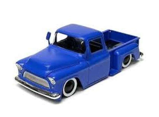 1955 シボレー ステップサイド ブルー 1955 Chevrolet Stepside / JADA 1/24 ミニカー