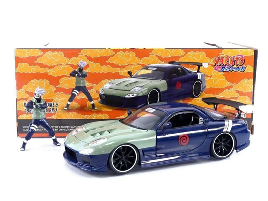 マツダ RX-7 1993 カカシ フィギュア付き ワイルドスピード ブルー/グリーン / Jada Toys 1/24 ミニカー