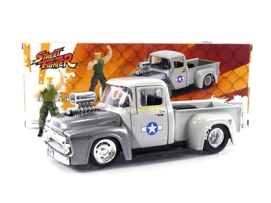 フォード F-100 1956 ガイル フィギュア付き グレー / Jada Toys 1/24 ミニカー