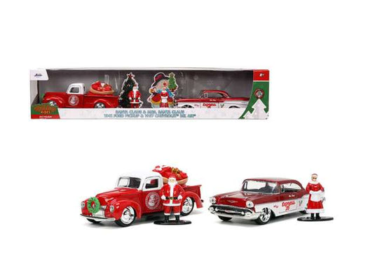 サンタクロース & ミセス・サンタ 2体パック フィギュアセット クリスマス / JADA 1/32 ミニカー