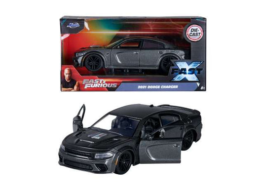 Dodgeダッジ チャージャー SRT ヘルキャット ワイルドスピード 2021 グレー / JADA 1/24 ミニカー 模型