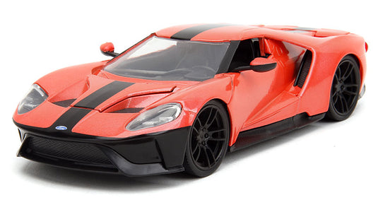 2017 Ford GT メタリックサーモン ブラックストライプ ミニカー / JADA 1/24