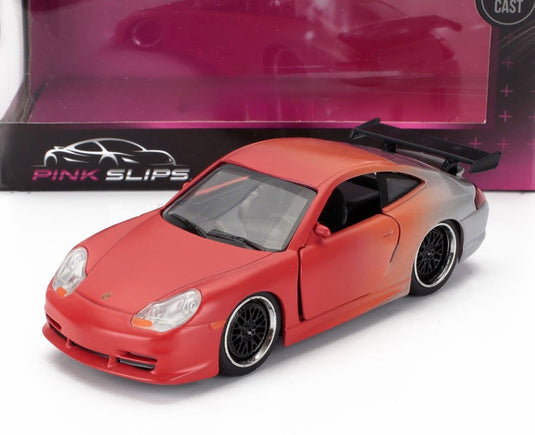 Porscheポルシェ 911 996 GT3 クーペ 1999 オレンジ シルバー / JADA 1/32 ミニカー