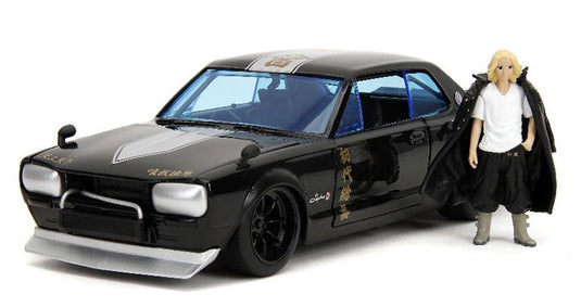 Nissan日産 Skylineスカイライン GT-R マイキー フィギュア付 1971 ブラック / JADA 1/24 ミニカー 模型