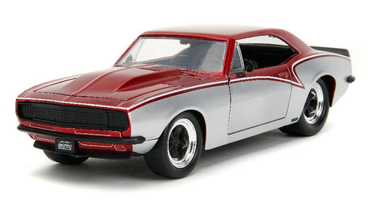 Chevroletシボレー カマロ 1967 レッド/シルバー マッスルカー 模型 モデル / JADA 1/24 ミニカー 模型
