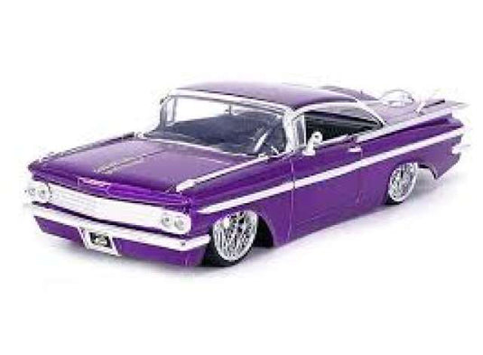 1959 シボレー インパラ SS Dub Wire パープル 1959 Chevy / JADA 1/24 ミニカー