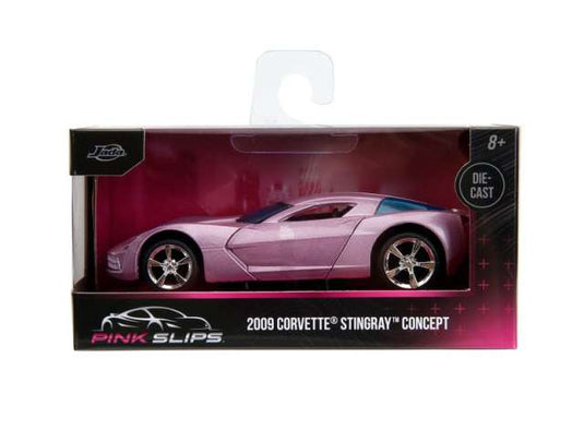 2009 コルベット スティングレイ コンセプト ピンクスリップス ピンク / JADA 1/32 ミニカー