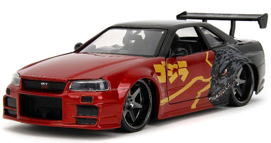 ゴジラ 2002 Nissan Skyline GTR ミニカー / JADA 1/24