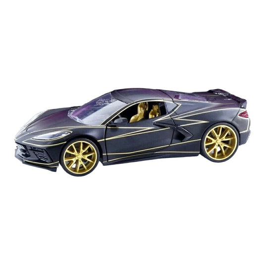 シボレー コルベット C8 スティングレイ 2020 マットブラック / JADA 1/24 ミニカー