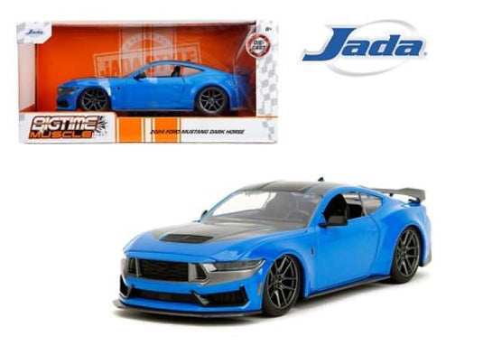 Ford Mustangフォード マスタング Dark Horse 2024 ブルー スポーツカー 模型 / JADA 1/24 ミニカー 模型