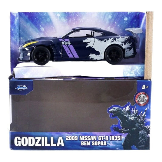 日産 GT-R R35 ベンソプラ ゴジラ 2009 ブルー / JADA 1/32 ミニカー
