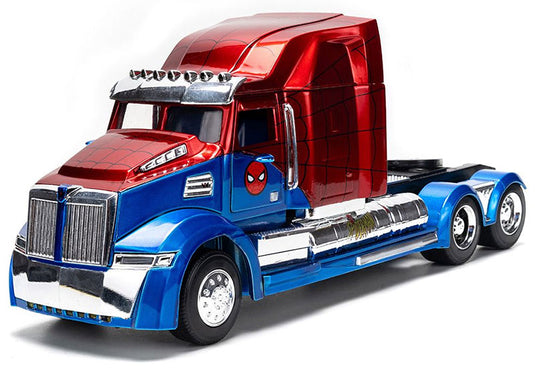 Western Star Peterbilt 379 スパイダーマン仕様 キャブのみ ミニカー / JADA 1/24