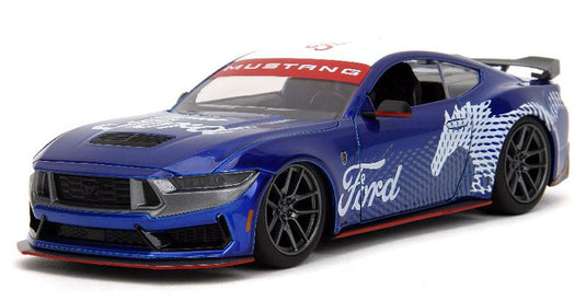Ford Mustangフォード マスタング Dark Horse 2024 ブルー スポーツカー 模型 / JADA 1/24 ミニカー 模型