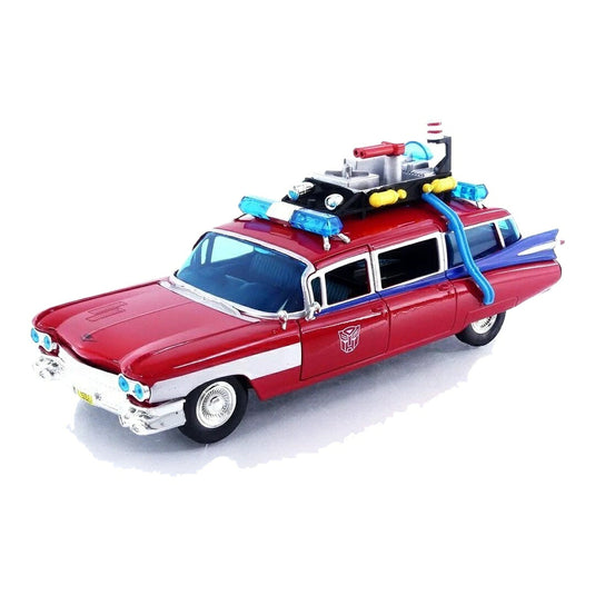 キャデラック 1959 トランスフォーマー ゴーストバスターズ エクト1 レッド / Jada Toys 1/24 ミニカー
