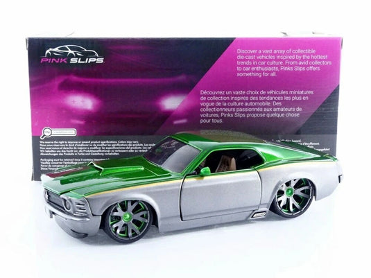 フォード マスタング Boss 429 1970 グリーン シルバー / Jada Toys 1/24 ミニカー