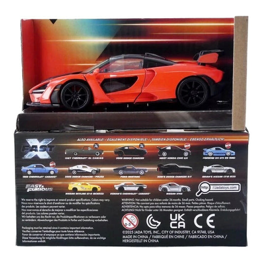 マクラーレン セナ ワイルドスピード ファイヤーブースト 2019 オレンジ / JADA 1/32 ミニカー