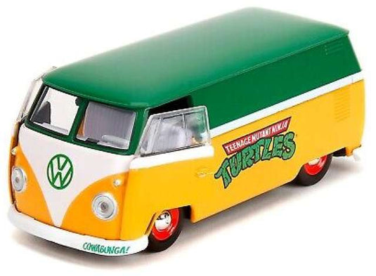 フォルクスワーゲン バス タートルズ TMNT グリーン/イエロー ワーゲン / JADA 1/32 ミニカー