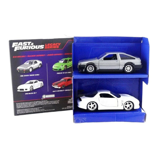 トヨタ トレノ AE86 マツダ RX-7 ワイルドスピード 2台セット / Jada Toys 1/32 ミニカー
